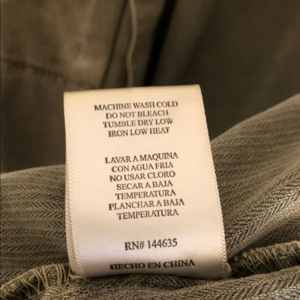 Fashion Nova Olive Faded Denim Jacket